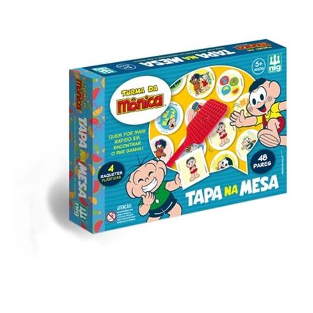 Jogo Tapa na Mesa - Turma da Mônica - Nig Brinquedos