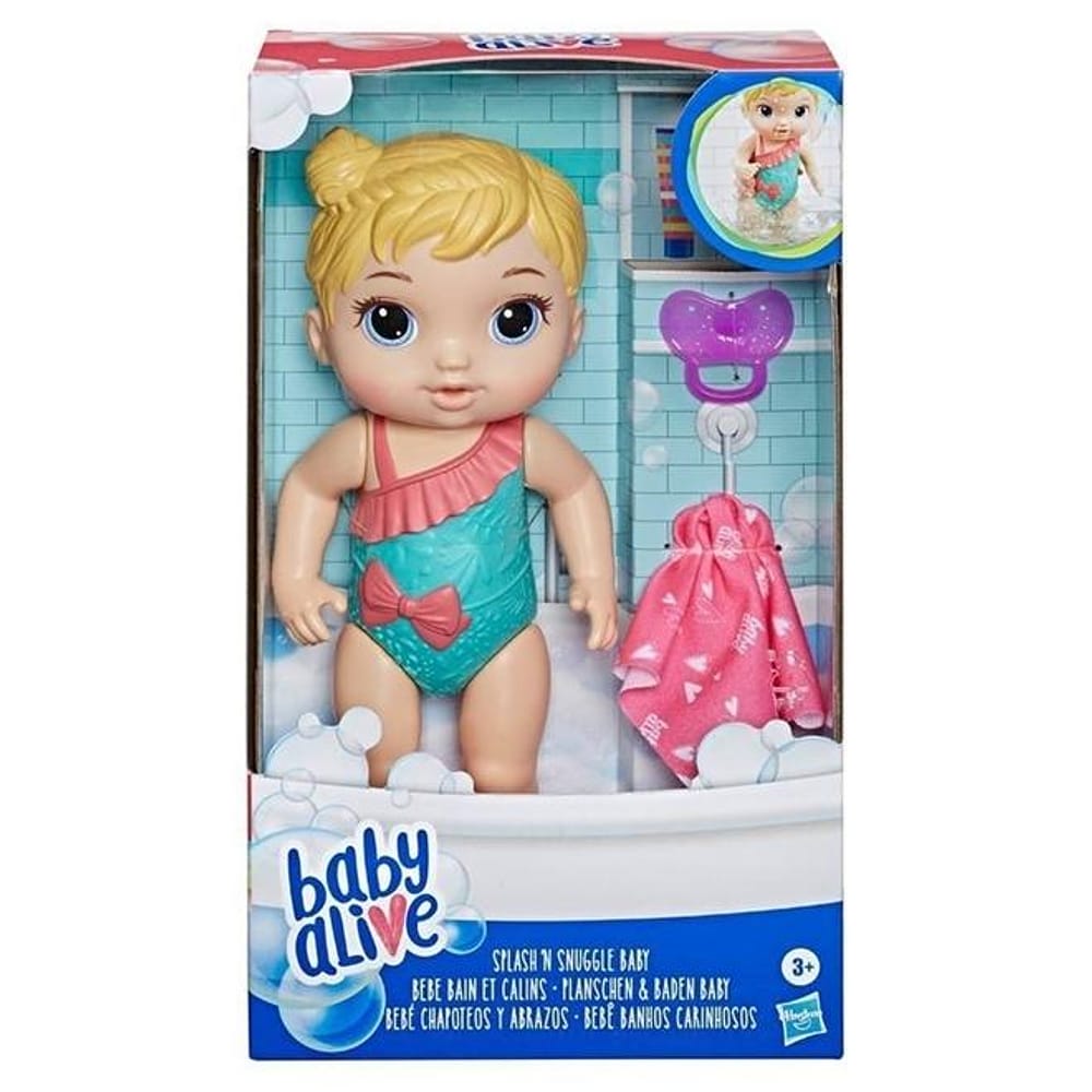 Boneca Baby Alive Bebê Banhos Carinhosos Loira E8716 Hasbro