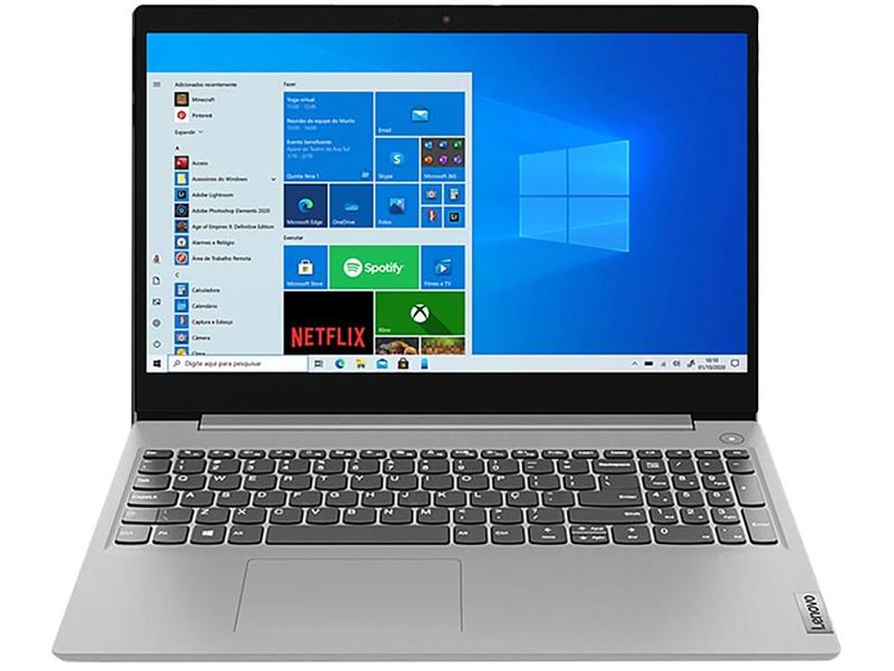 Notebook Lenovo IdeaPad3i 82BS0005BR Intel Core i5 8GB 256GB SSD 15,6” LCD Windows 10