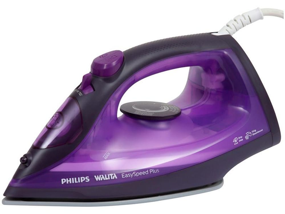 Ferro de Passar Roupa a Vapor e a Seco - Philips Walita EasySpeed Plus RI2147/32 Roxo