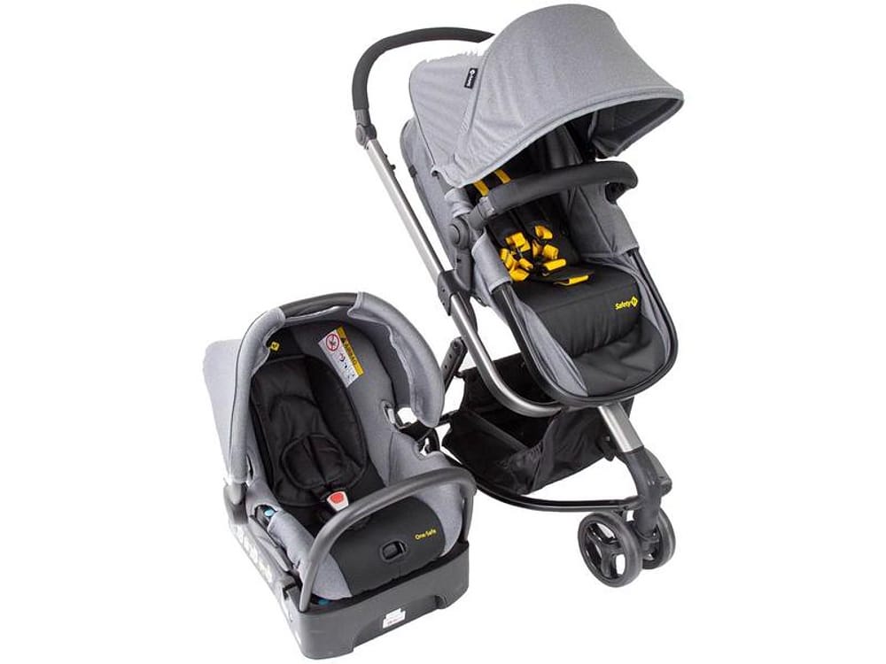 Carrinho de Bebê com Bebê Conforto Safety 1st - Travel System Mobi 0 a 15kg