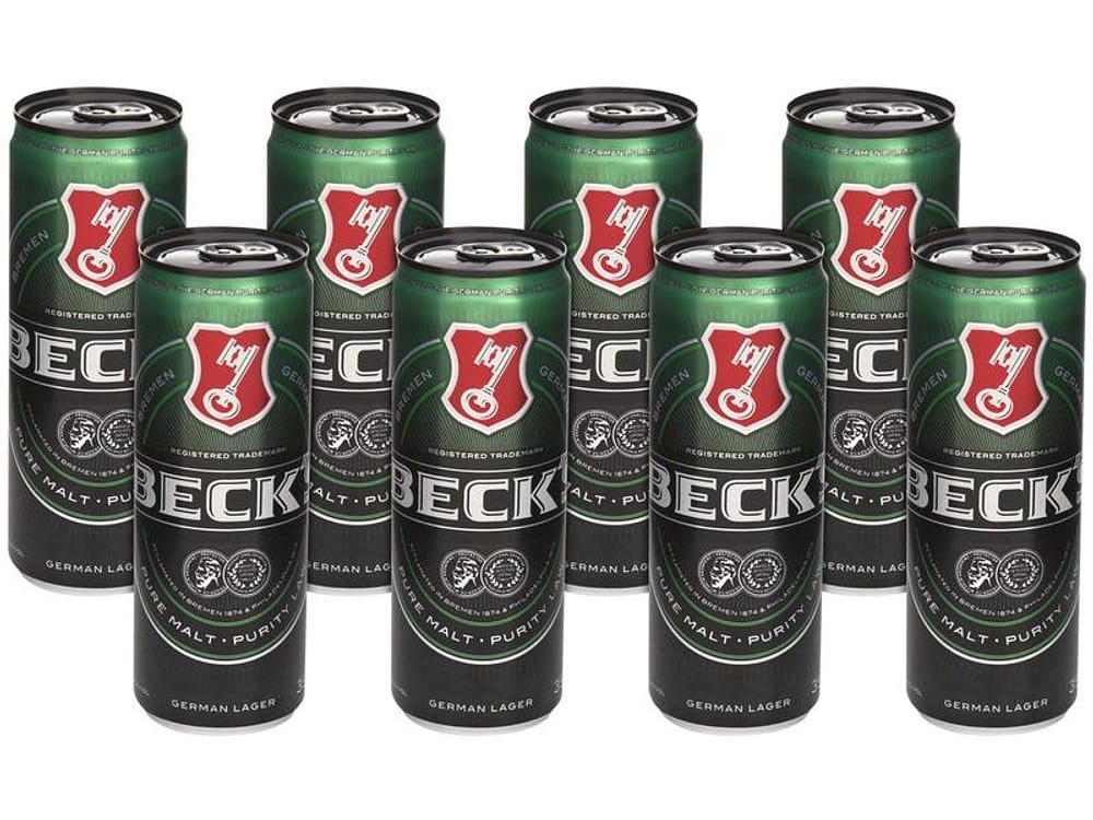 Cerveja Becks Puro Malte Lager Lata 350ml 8 Unidades