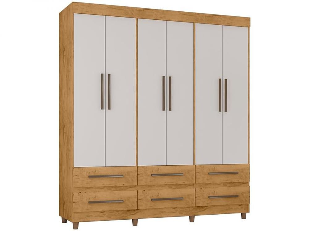 Guarda-roupa Casal 6 Portas 6 Gavetas Araplac Maia