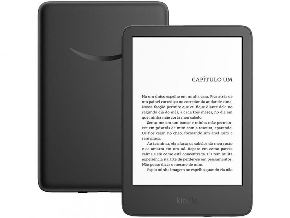 Kindle 11ª Geração Amazon 6” 16GB 300 ppi - Wi-Fi Luz Embutida Preto