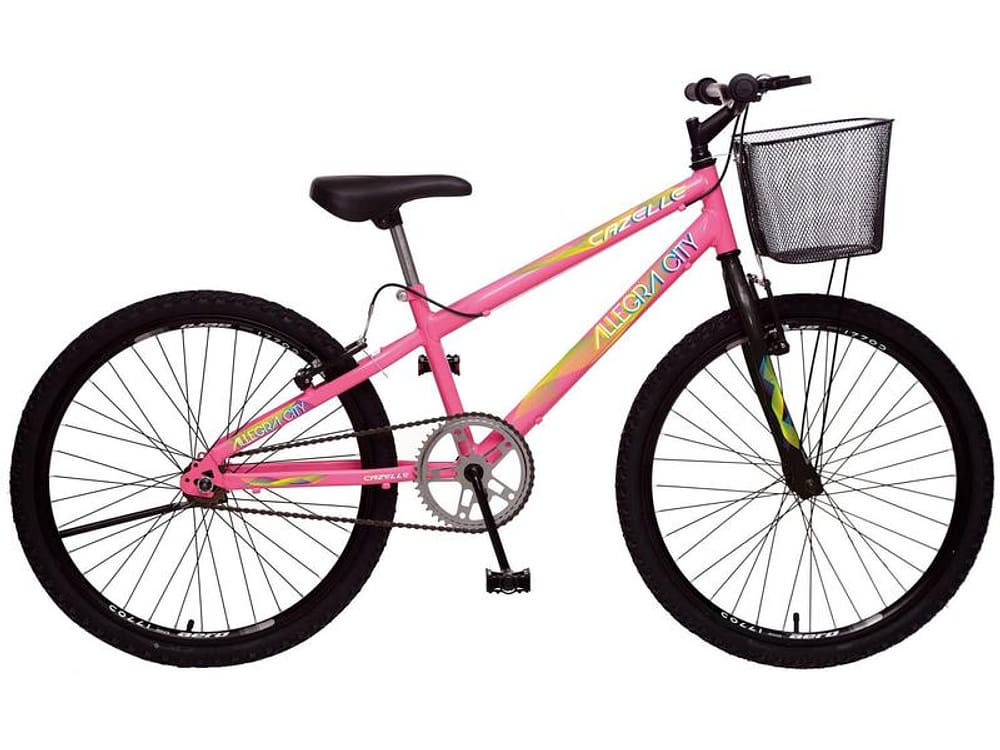 Bicicleta Aro 26 Colli Allegra City Cazelle - Freio V-Brake Aço Carbono 18 Marchas