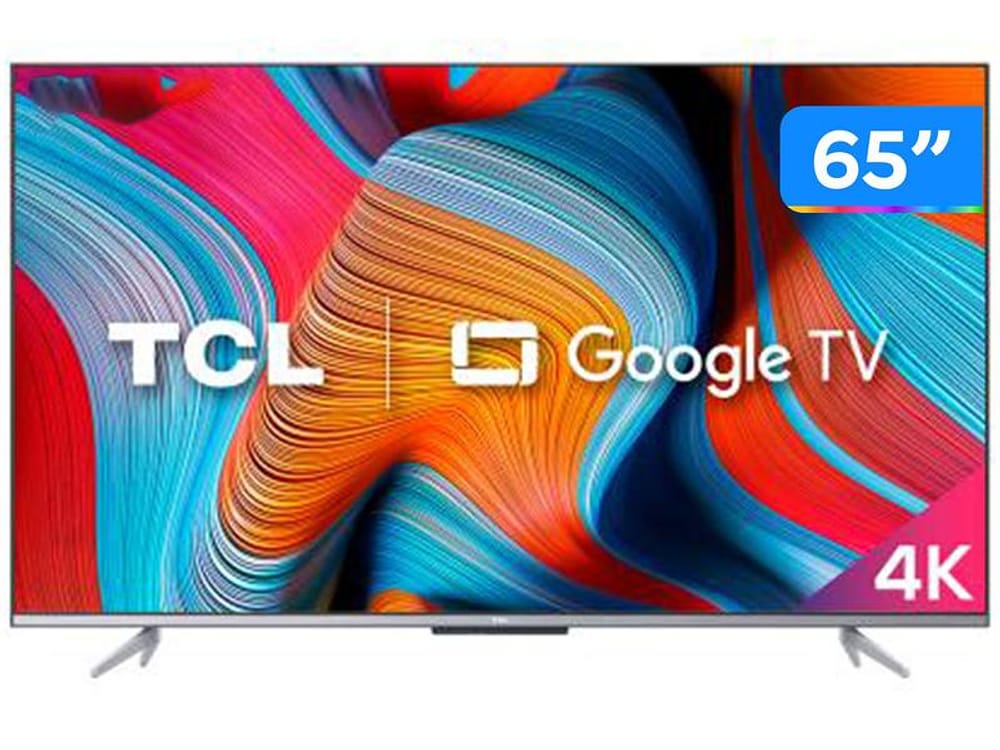 Smart TV 65” 4K UHD LED TCL 65P725 VA Wi-Fi - Bluetooth HDR Google Assistente Alexa 3 HDMI 2 USB