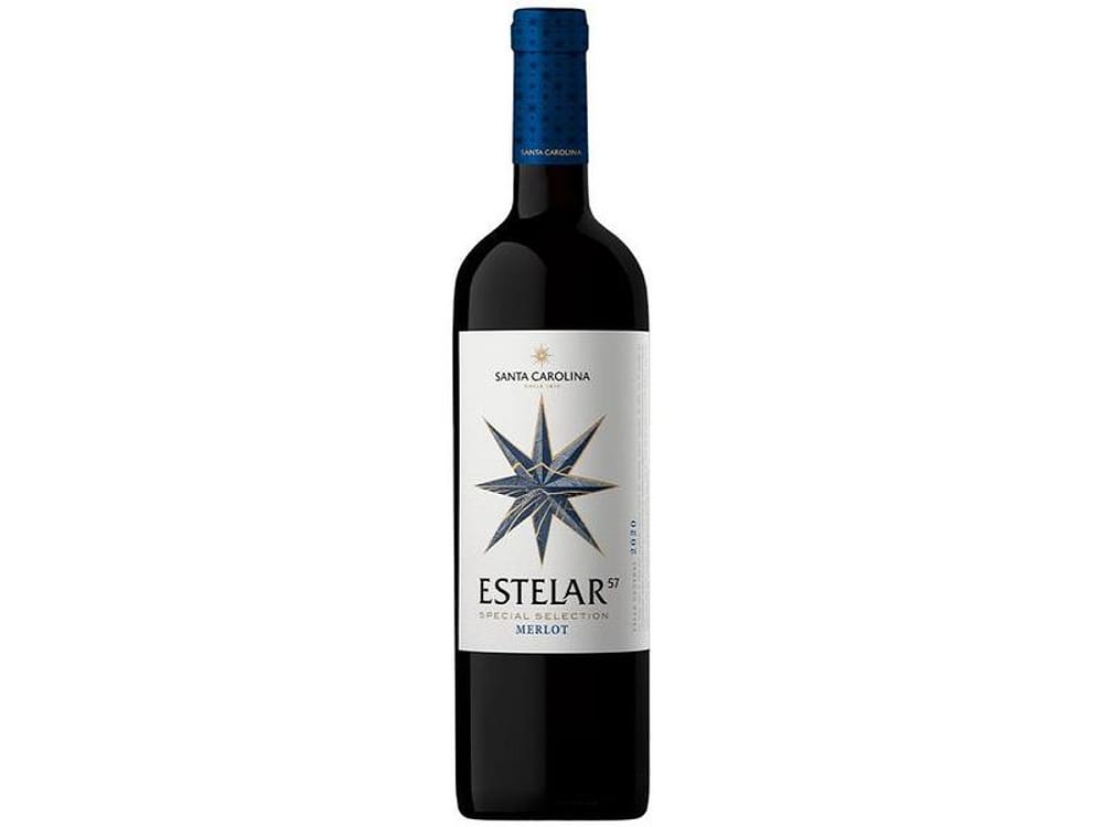 Vinho Tinto Seco Santa Carolina Estelar 57 Merlot 2020 750ml