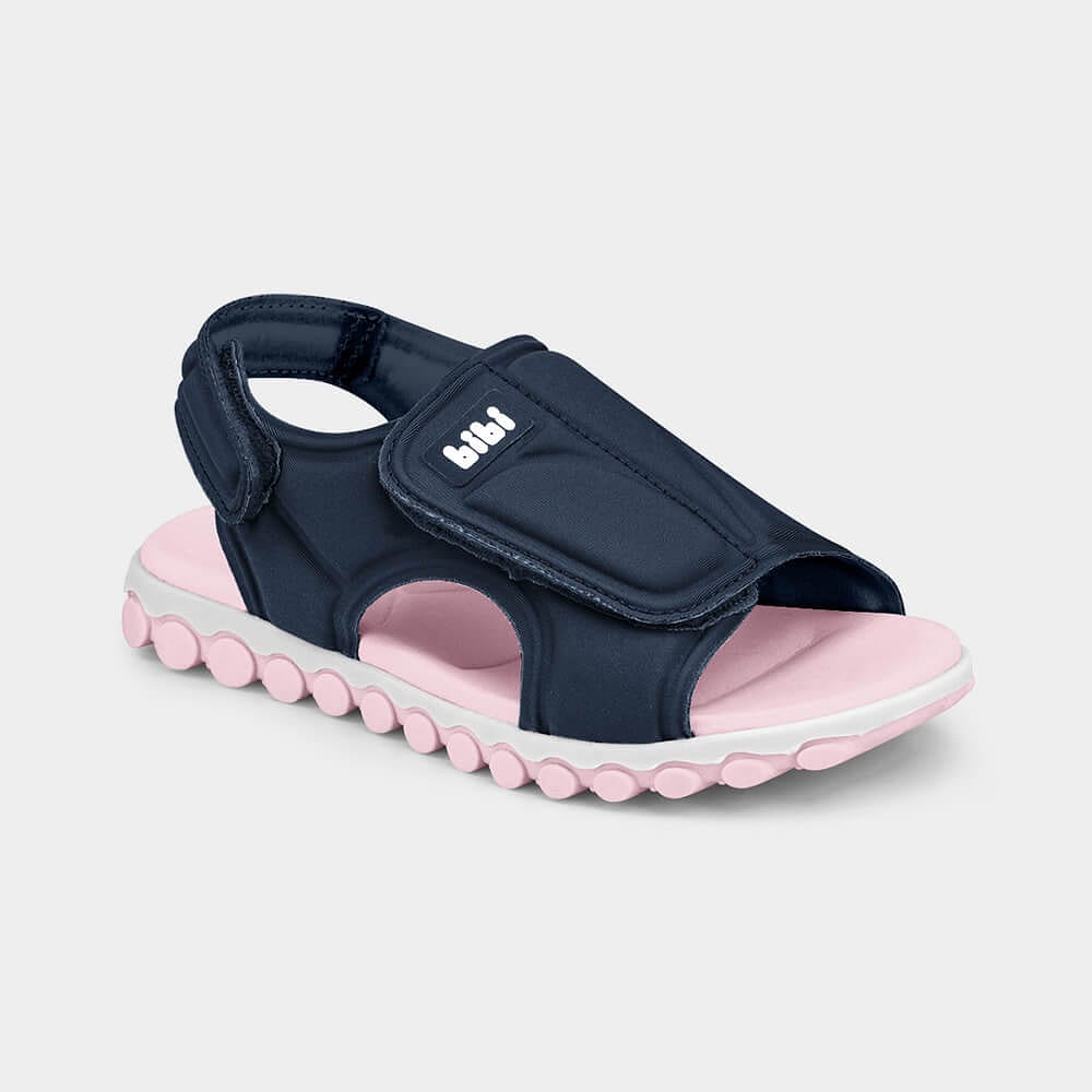 Papete Infantil Bibi Summer Roller Sport Azul Naval com Rosa