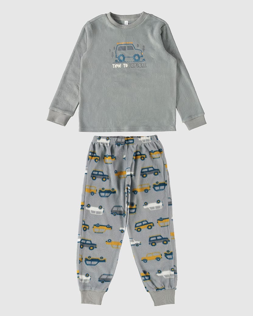 Pijama Infantil Menino Time To Explore Em Malha Soft Malwee Kids