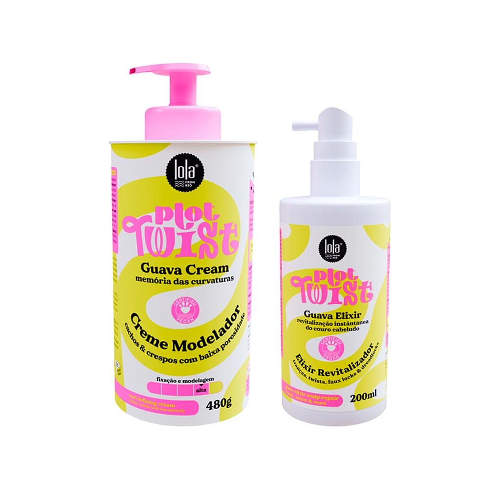 Kit Lola Cosmetics Plot Twist - Elixir Revitalizador 200ml e Creme Modelador 480g