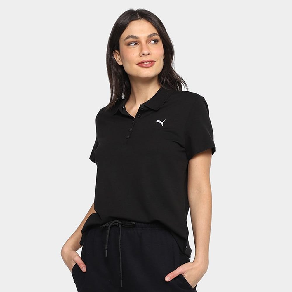 Camisa Polo Puma Essentials Feminina