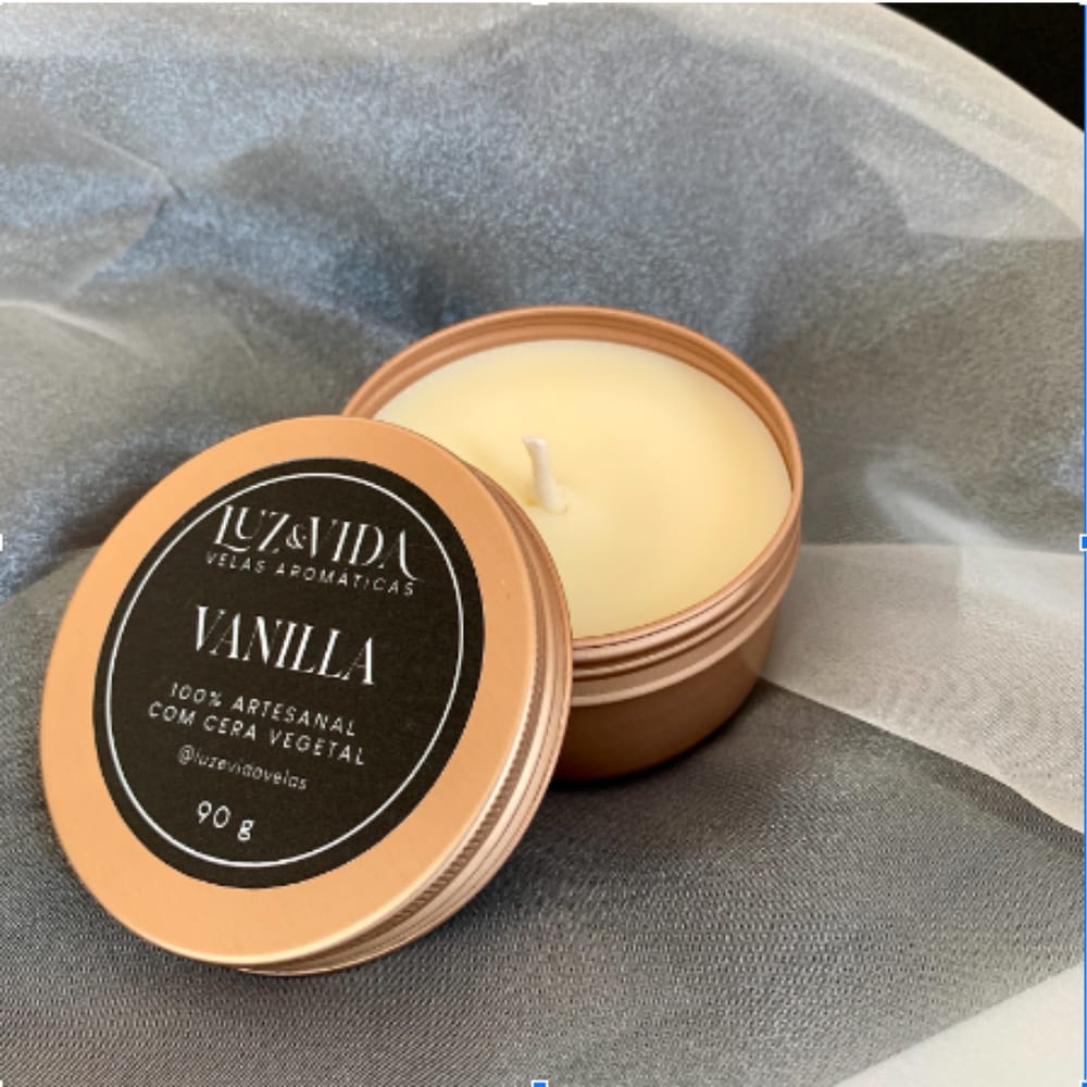 Vela Aromática Vanilla - Linha Bronze 90 g