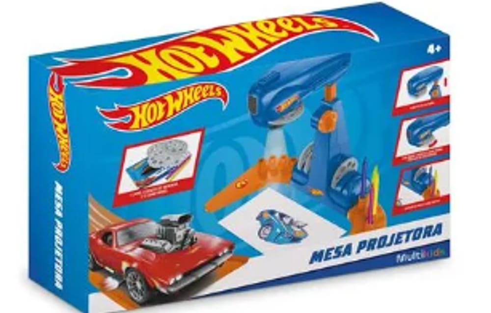 Mesa Projetora Hot Wheels - Multikids