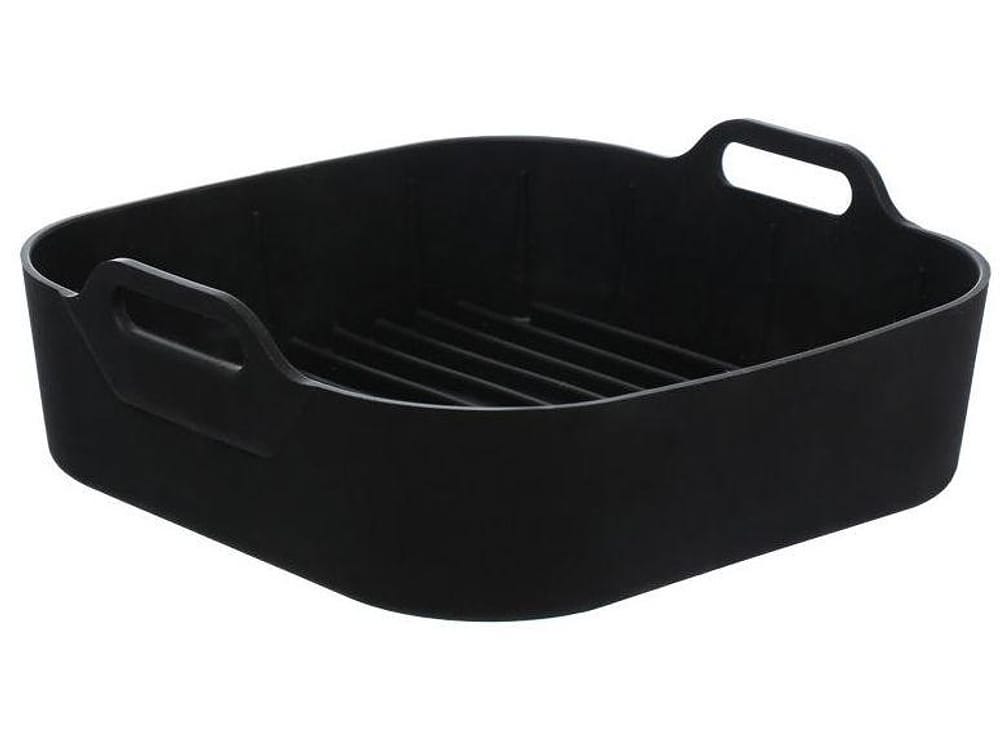 Forma para Air Fryer de Silicone Quadrada Antiaderente com Alças Hauskraft