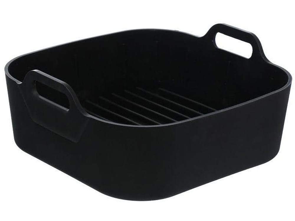 Forma para Air Fryer de Silicone Quadrada Antiaderente com Alças Hauskraft